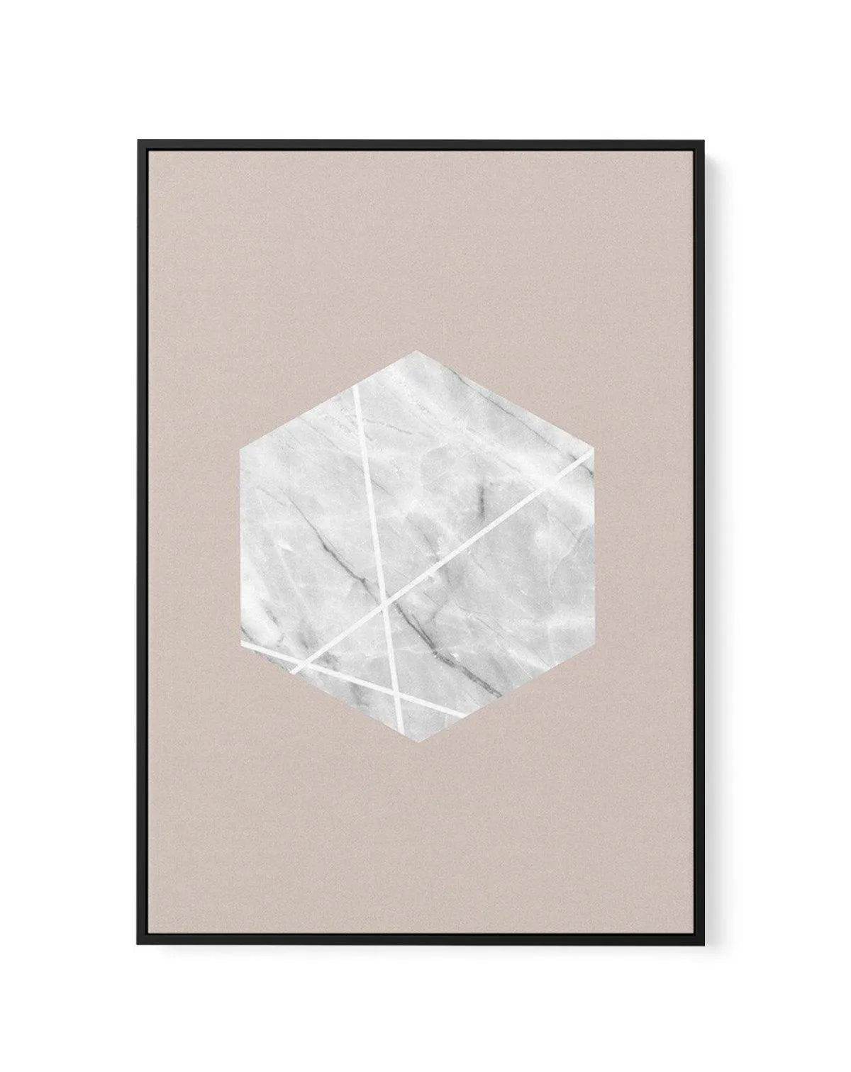 Nude Marble Hex | Framed Canvas-CANVAS-You can shop wall art online with Olive et Oriel for everything from abstract art to fun kids wall art. Our beautiful modern art prints and canvas art are available from large canvas prints to wall art paintings and our proudly Australian artwork collection offers only the highest quality framed large wall art and canvas art Australia - You can buy fashion photography prints or Hampton print posters and paintings on canvas from Olive et Oriel and have them 