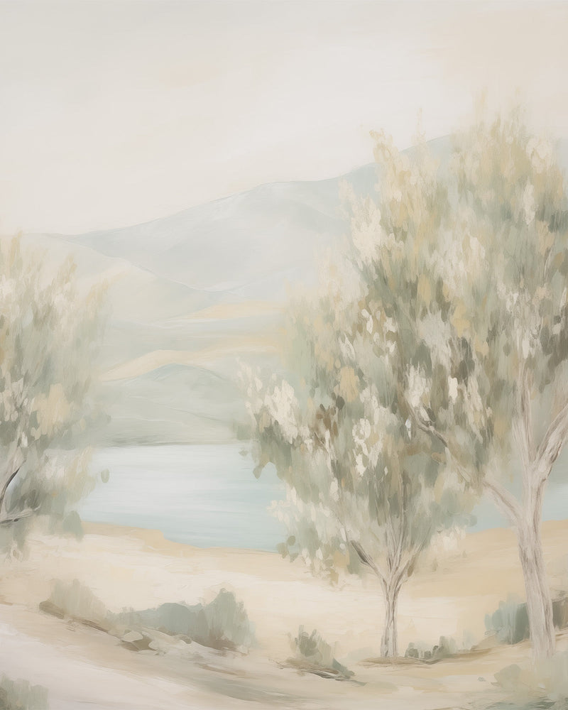 Oak Tree Vista Wallpaper Mural from Olive et Oriel where you can shop wallpaper and artworks online