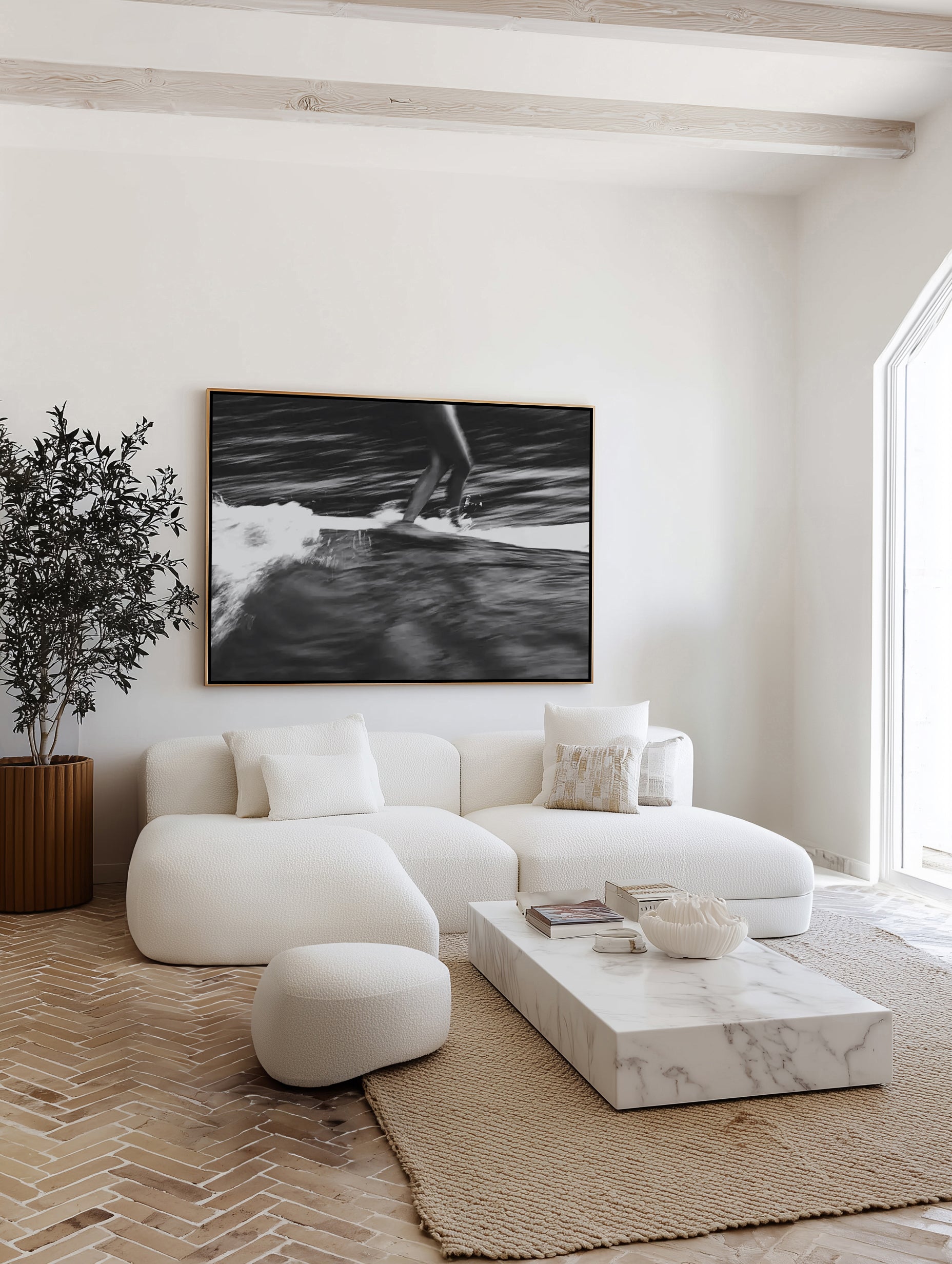 Ocean Finesse, Malibu by Mario Stefanelli | Framed Canvas Art Print