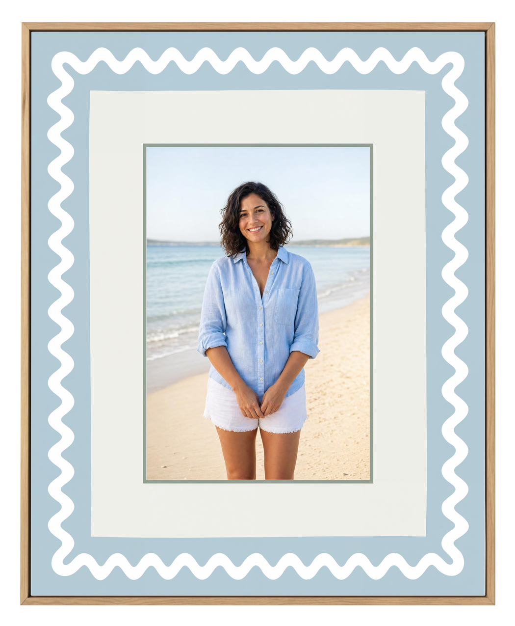 Olive et Oriel custom photo design blue-ric-rac-canvas-composition