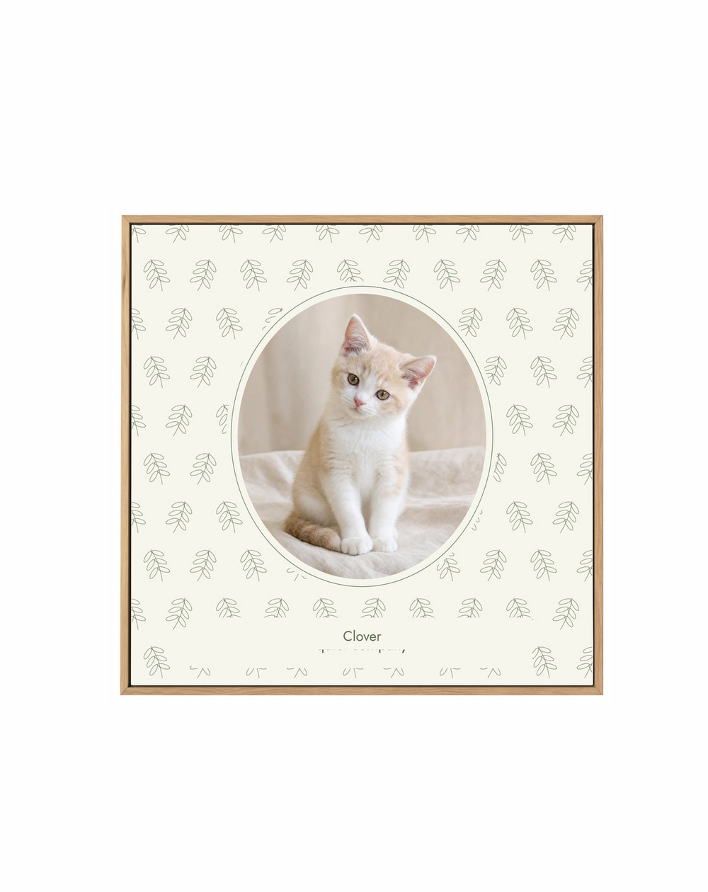 Botanical Cameo | Custom Photo Framed Canvas