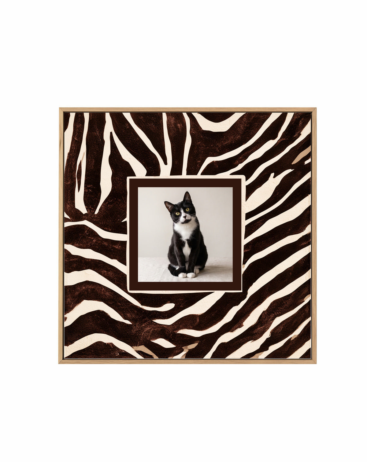 Olive et Oriel original photo-design asset b2-chocolate-zebra-square-canvas-hero