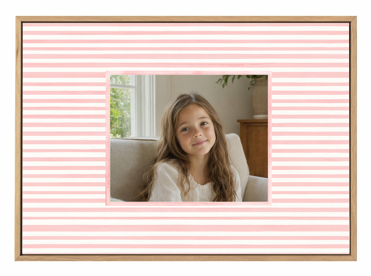 Olive et Oriel original photo-design asset b2-pink-pinstripe-canvas-landscape-composition