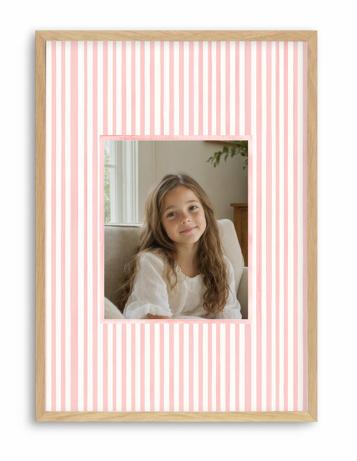 Olive et Oriel original photo-design asset b2-pink-pinstripe-print-portrait-composition