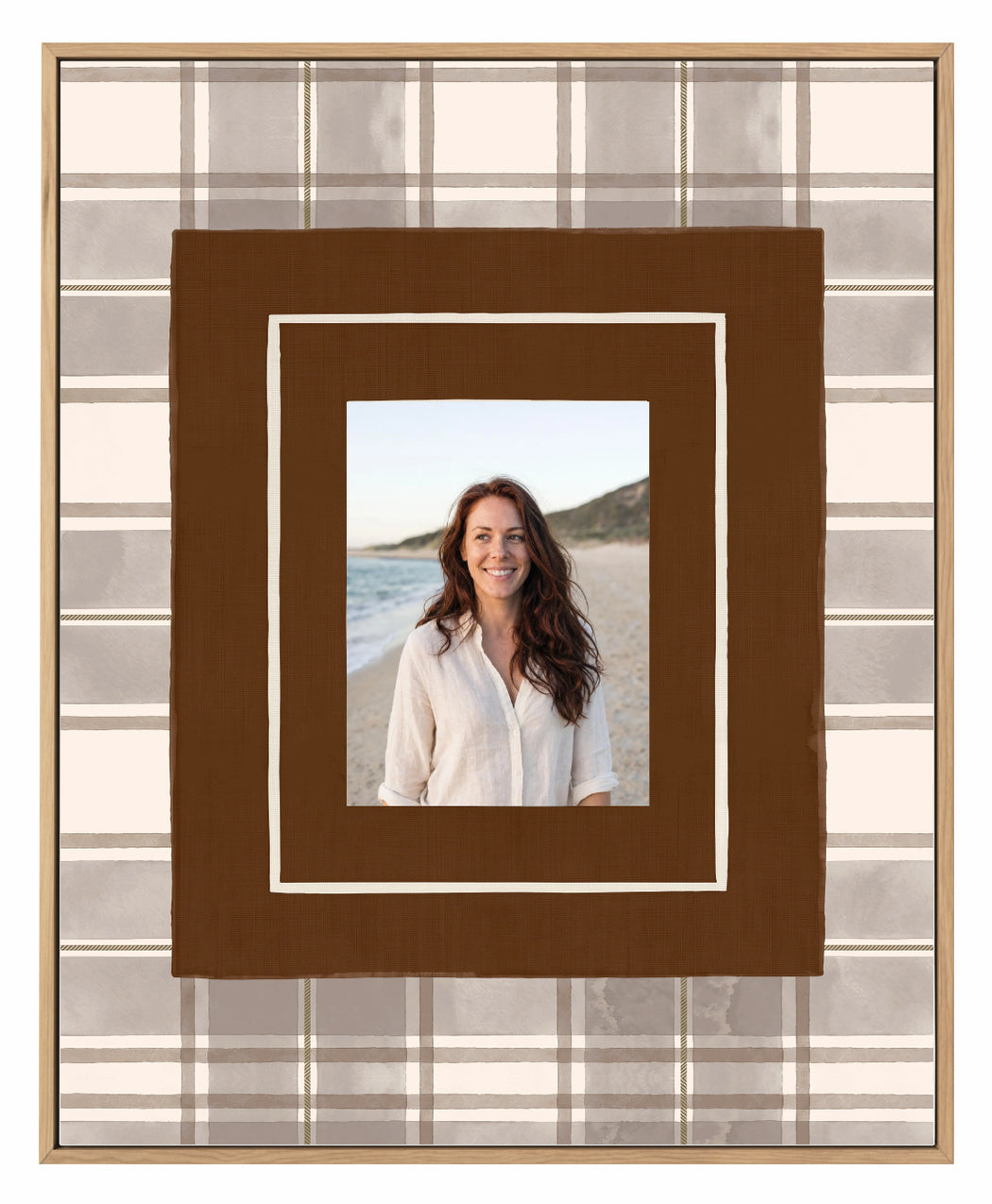 Olive et Oriel original photo-design asset chocolate-check-canvas-composition