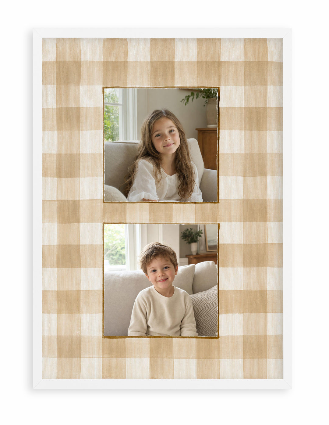Olive et Oriel original photo-design asset oeo-beige-gingham-duo-print-white-composition-v1