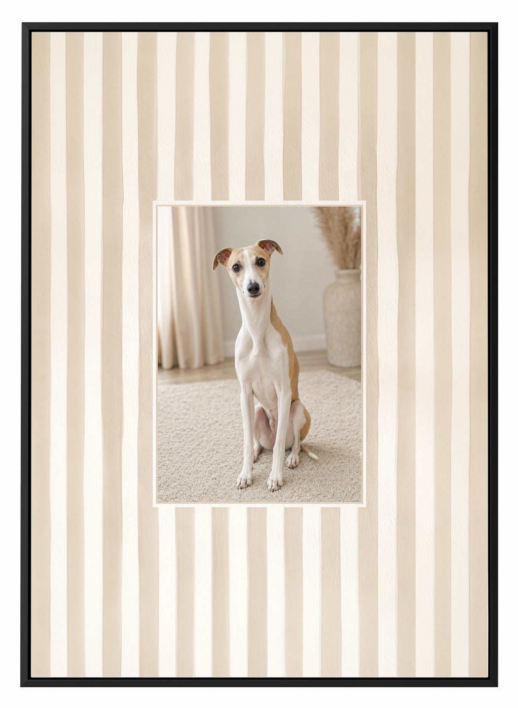 Olive et Oriel original photo-design asset oeo-beige-pinstripe-canvas-black-composition-v1