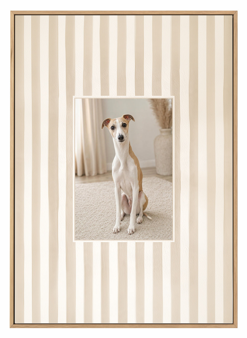 Olive et Oriel original photo-design asset oeo-beige-pinstripe-canvas-oak-composition-v1