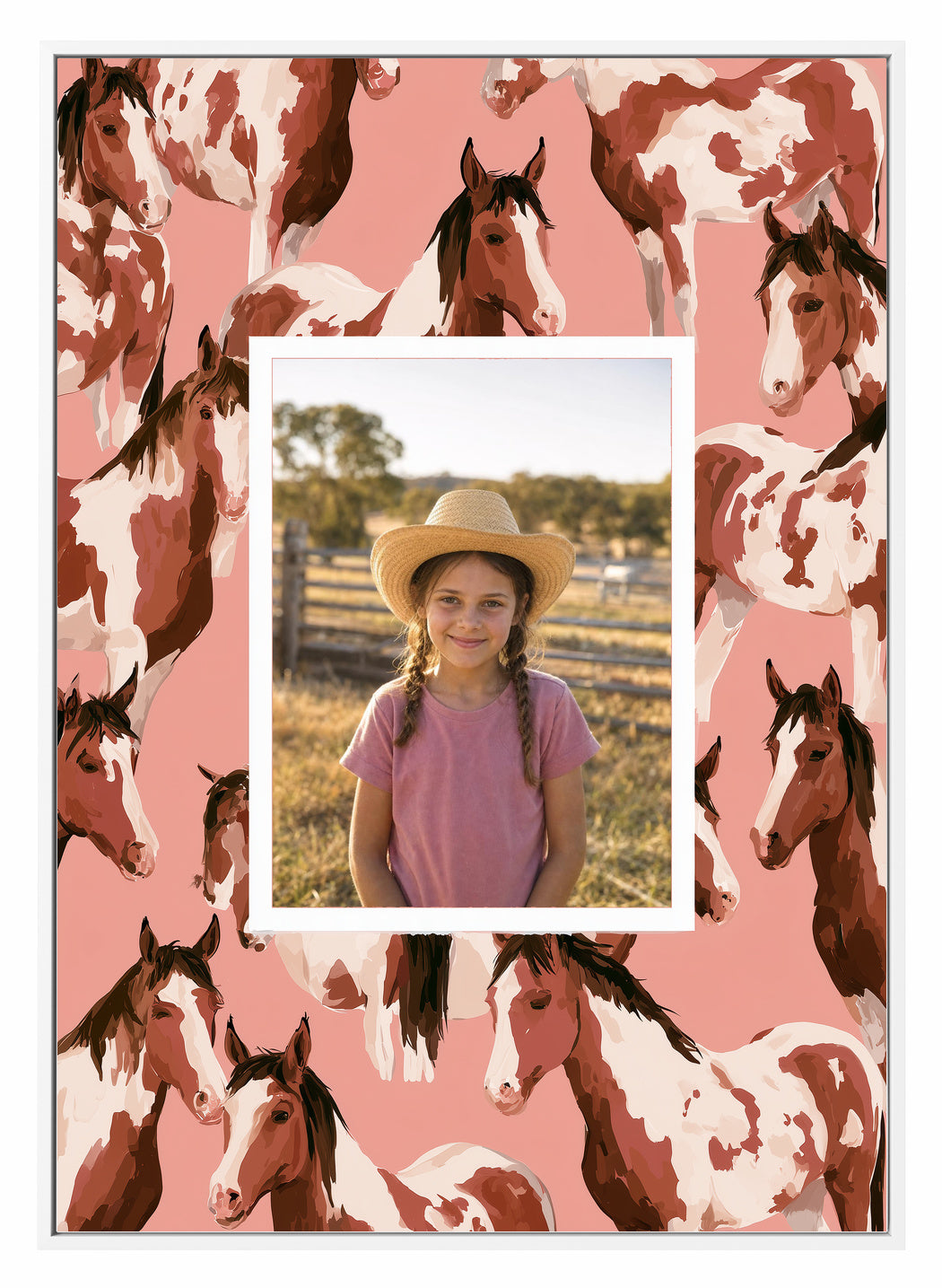 Olive et Oriel original photo-design asset oeo-pink-pony-canvas-white-composition-v1