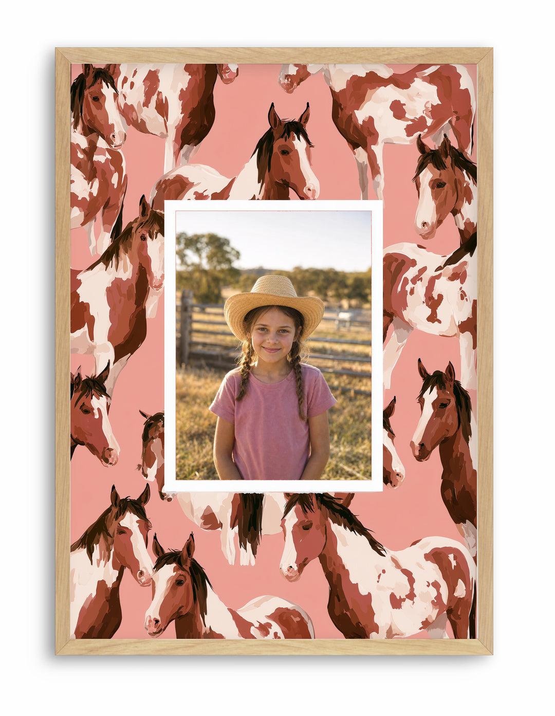 Olive et Oriel original photo-design asset oeo-pink-pony-print-oak-composition-v1