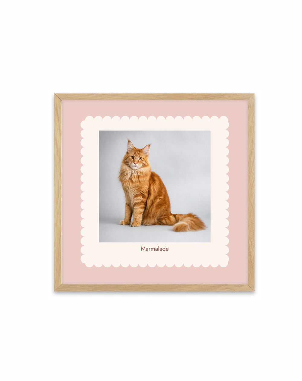 Scalloped Pet Photo Print