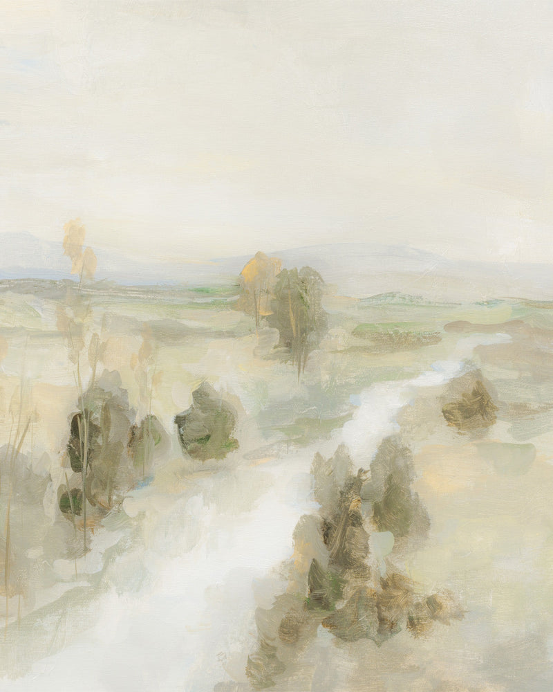 Olive Groves Painted Mural Wallpaper from Olive et Oriel where you can shop wallpaper and artworks online