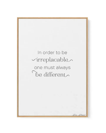 One Must Always Be Different | Framed Canvas-CANVAS-You can shop wall art online with Olive et Oriel for everything from abstract art to fun kids wall art. Our beautiful modern art prints and canvas art are available from large canvas prints to wall art paintings and our proudly Australian artwork collection offers only the highest quality framed large wall art and canvas art Australia - You can buy fashion photography prints or Hampton print posters and paintings on canvas from Olive et Oriel a