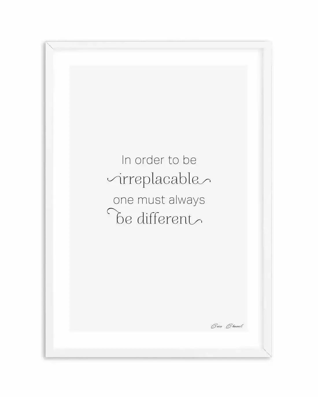 One Must Always Be Different Art Print-PRINT-Olive et Oriel-Olive et Oriel-A5 | 5.8" x 8.3" | 14.8 x 21cm-White-With White Border-Buy-Australian-Art-Prints-Online-with-Olive-et-Oriel-Your-Artwork-Specialists-Austrailia-Decorate-With-Coastal-Photo-Wall-Art-Prints-From-Our-Beach-House-Artwork-Collection-Fine-Poster-and-Framed-Artwork
