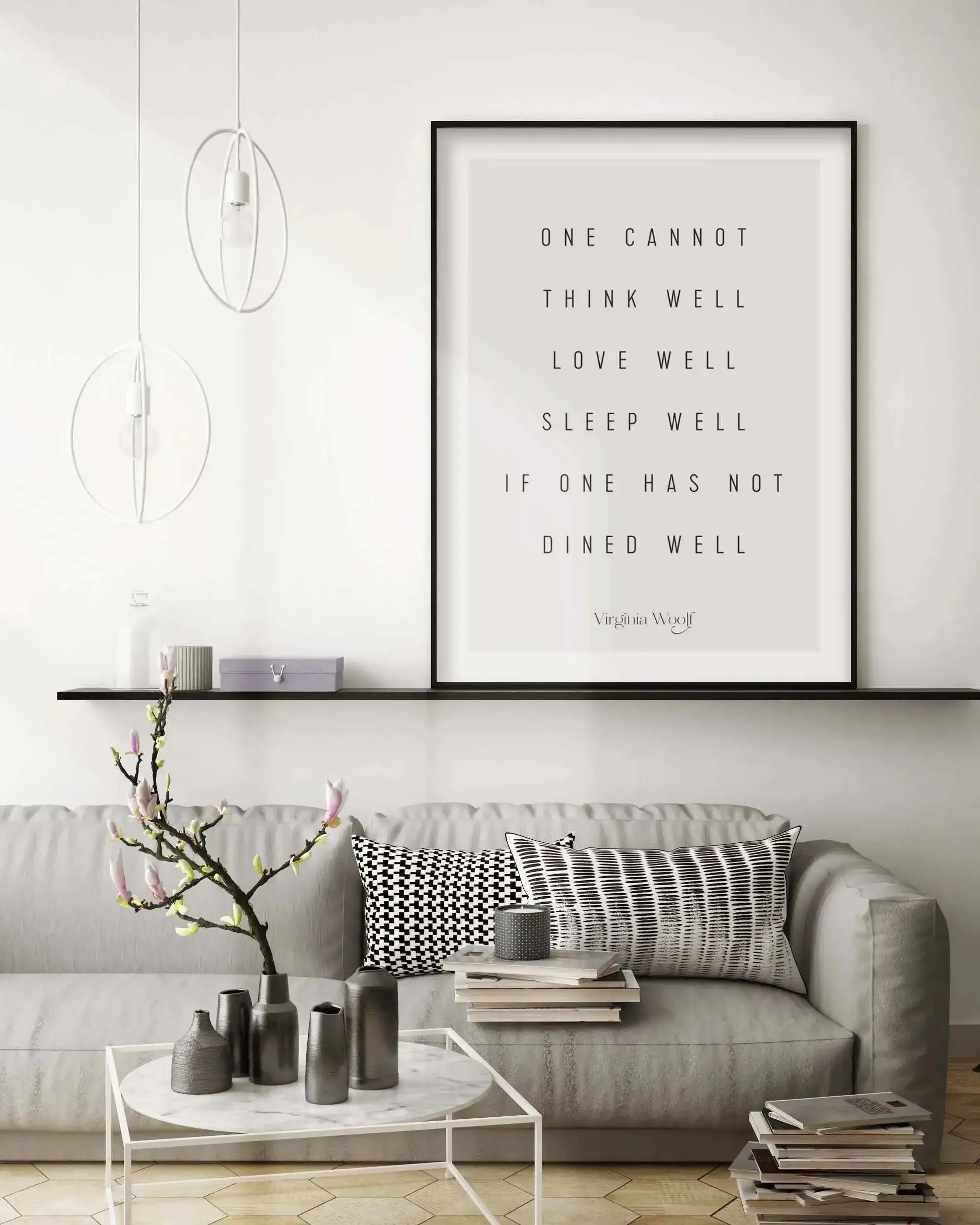 One Cannot | Virginia Woolf Art Print-PRINT-Olive et Oriel-Olive et Oriel-Buy-Australian-Art-Prints-Online-with-Olive-et-Oriel-Your-Artwork-Specialists-Austrailia-Decorate-With-Coastal-Photo-Wall-Art-Prints-From-Our-Beach-House-Artwork-Collection-Fine-Poster-and-Framed-Artwork