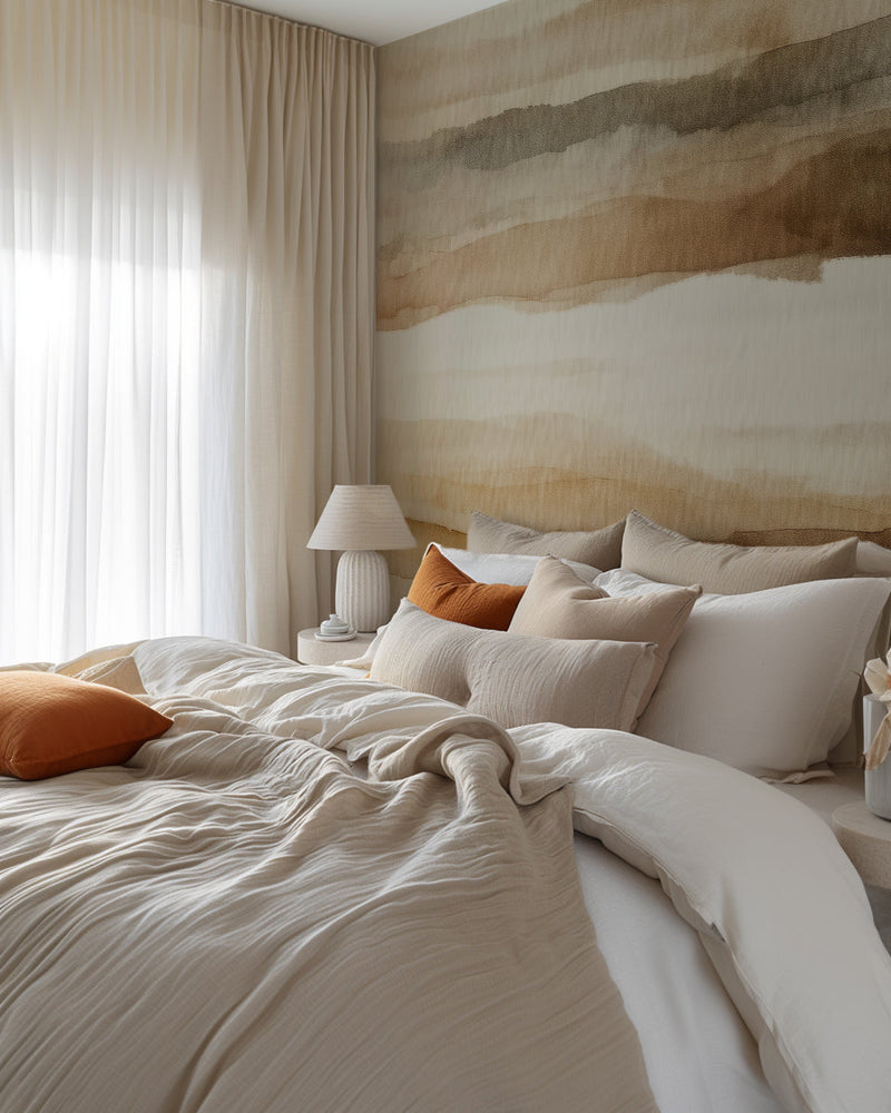 Organic Layers Wallpaper Mural from Olive et Oriel where you can shop wallpaper and artworks online