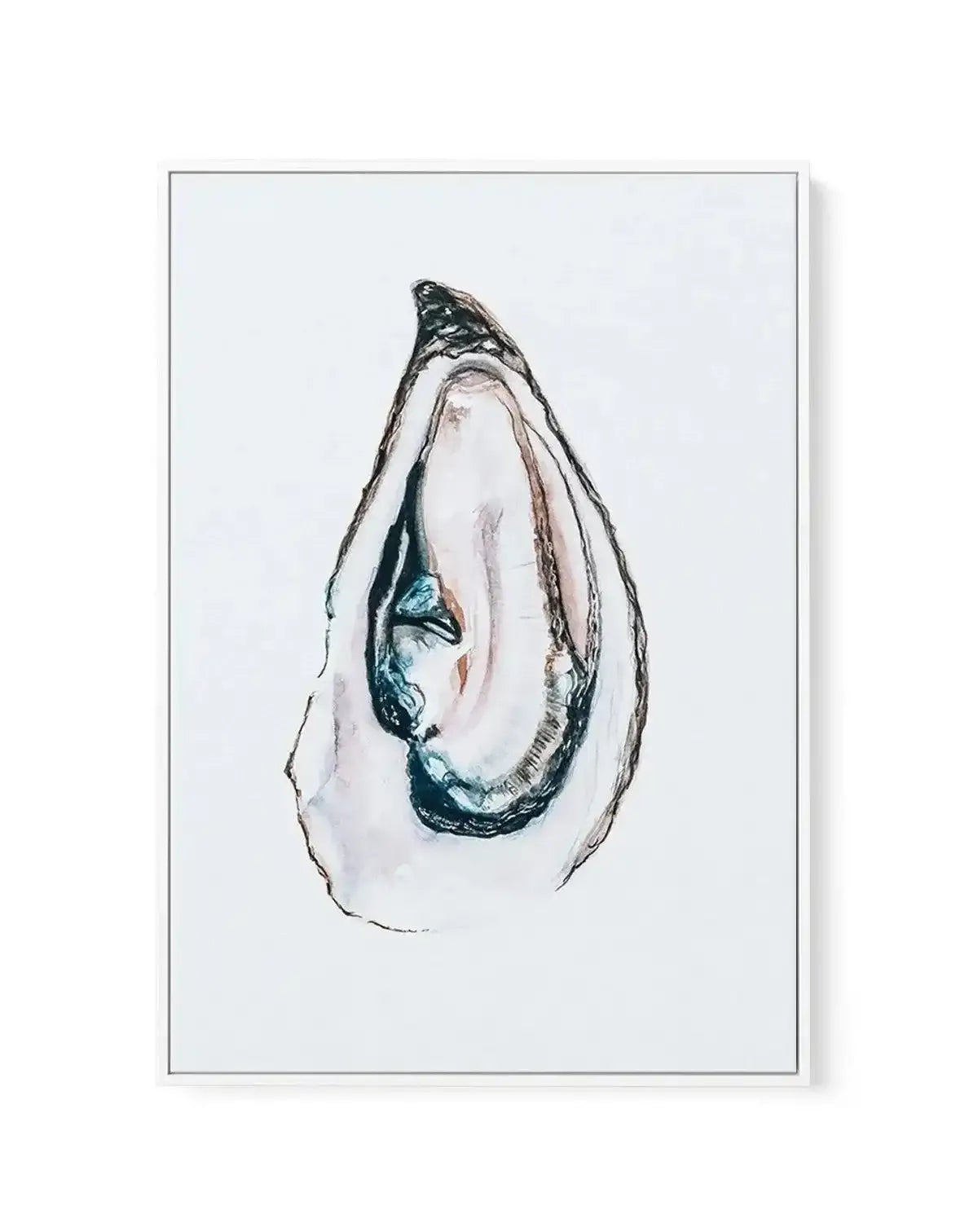 Oyster II | Framed Canvas-CANVAS-You can shop wall art online with Olive et Oriel for everything from abstract art to fun kids wall art. Our beautiful modern art prints and canvas art are available from large canvas prints to wall art paintings and our proudly Australian artwork collection offers only the highest quality framed large wall art and canvas art Australia - You can buy fashion photography prints or Hampton print posters and paintings on canvas from Olive et Oriel and have them delive