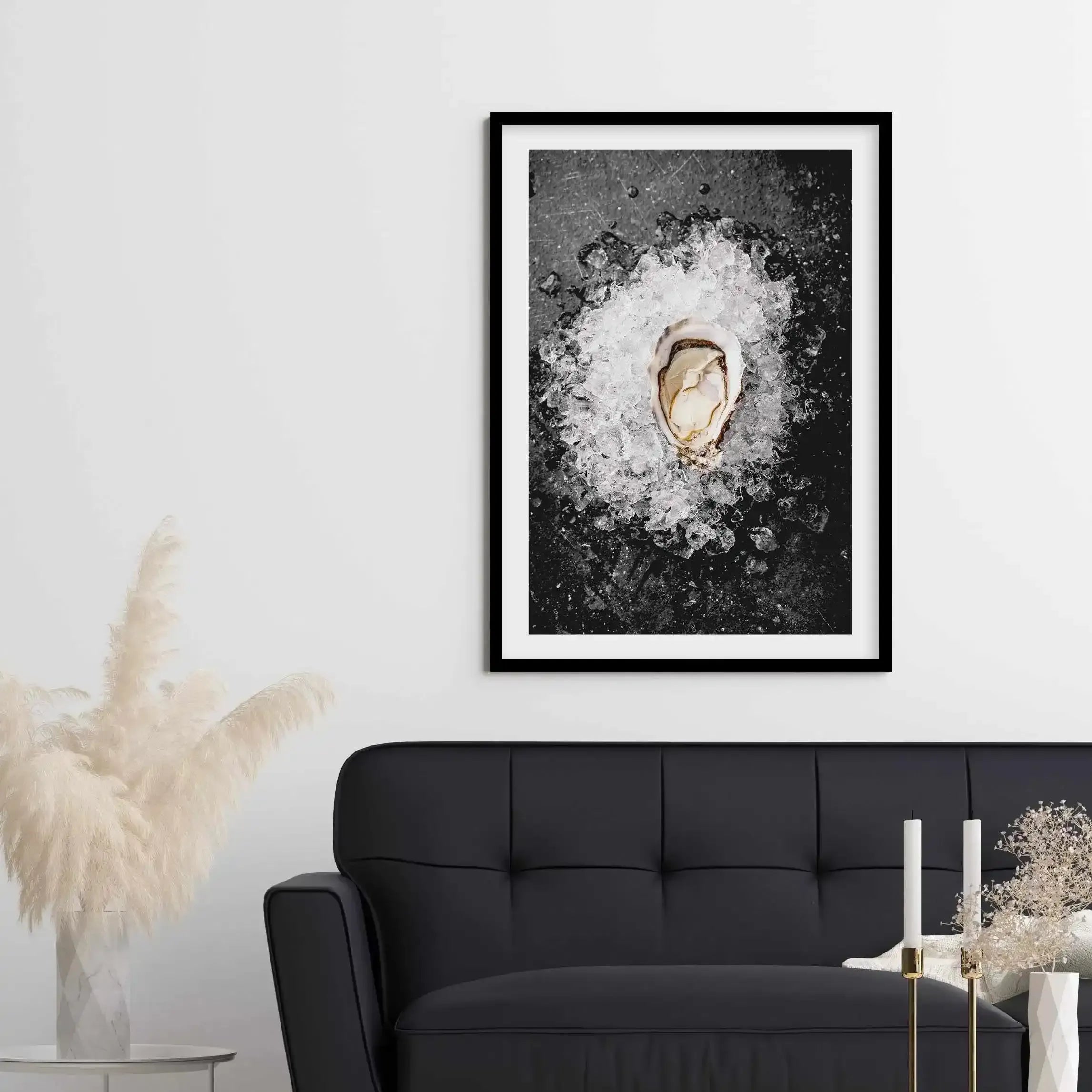 Oysters on Ice Art Print-PRINT-Olive et Oriel-Olive et Oriel-Buy-Australian-Art-Prints-Online-with-Olive-et-Oriel-Your-Artwork-Specialists-Austrailia-Decorate-With-Coastal-Photo-Wall-Art-Prints-From-Our-Beach-House-Artwork-Collection-Fine-Poster-and-Framed-Artwork
