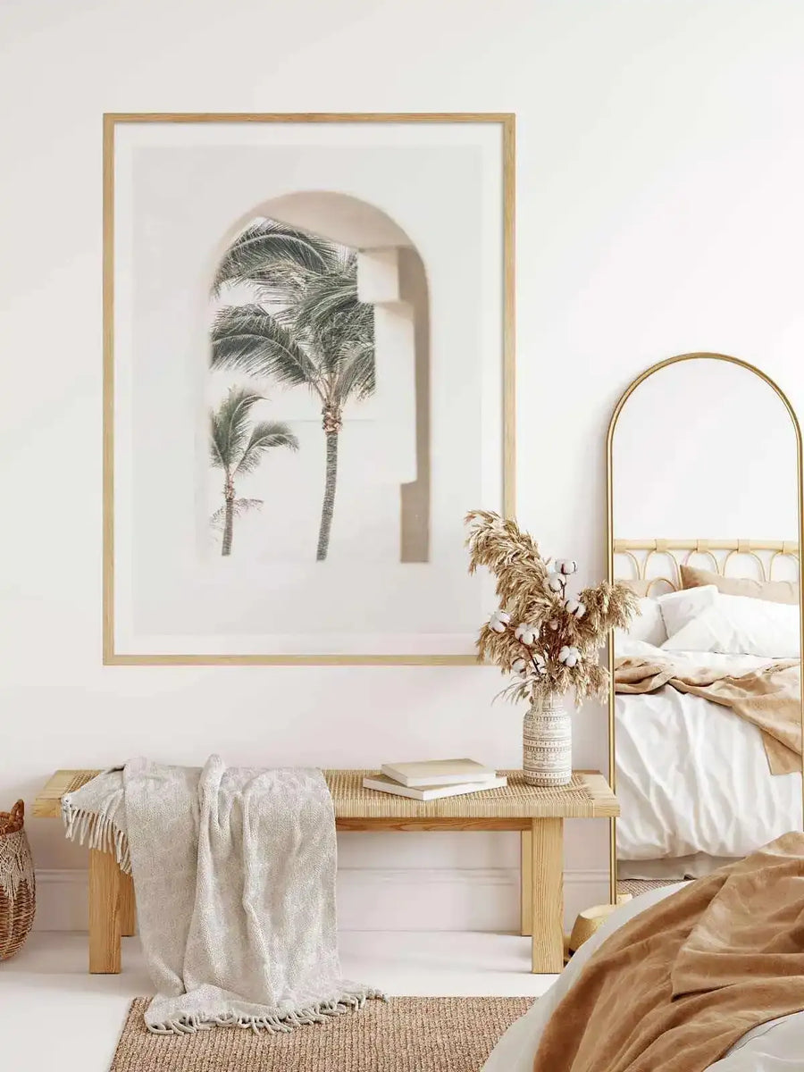Palm Arch I by Miguel Herandez Art Print from Olive et Oriel where you can shop wallpaper and artworks online