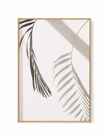 Palm Shadow II | Framed Canvas Art Print from Olive et Oriel where you can shop wallpaper and artworks online