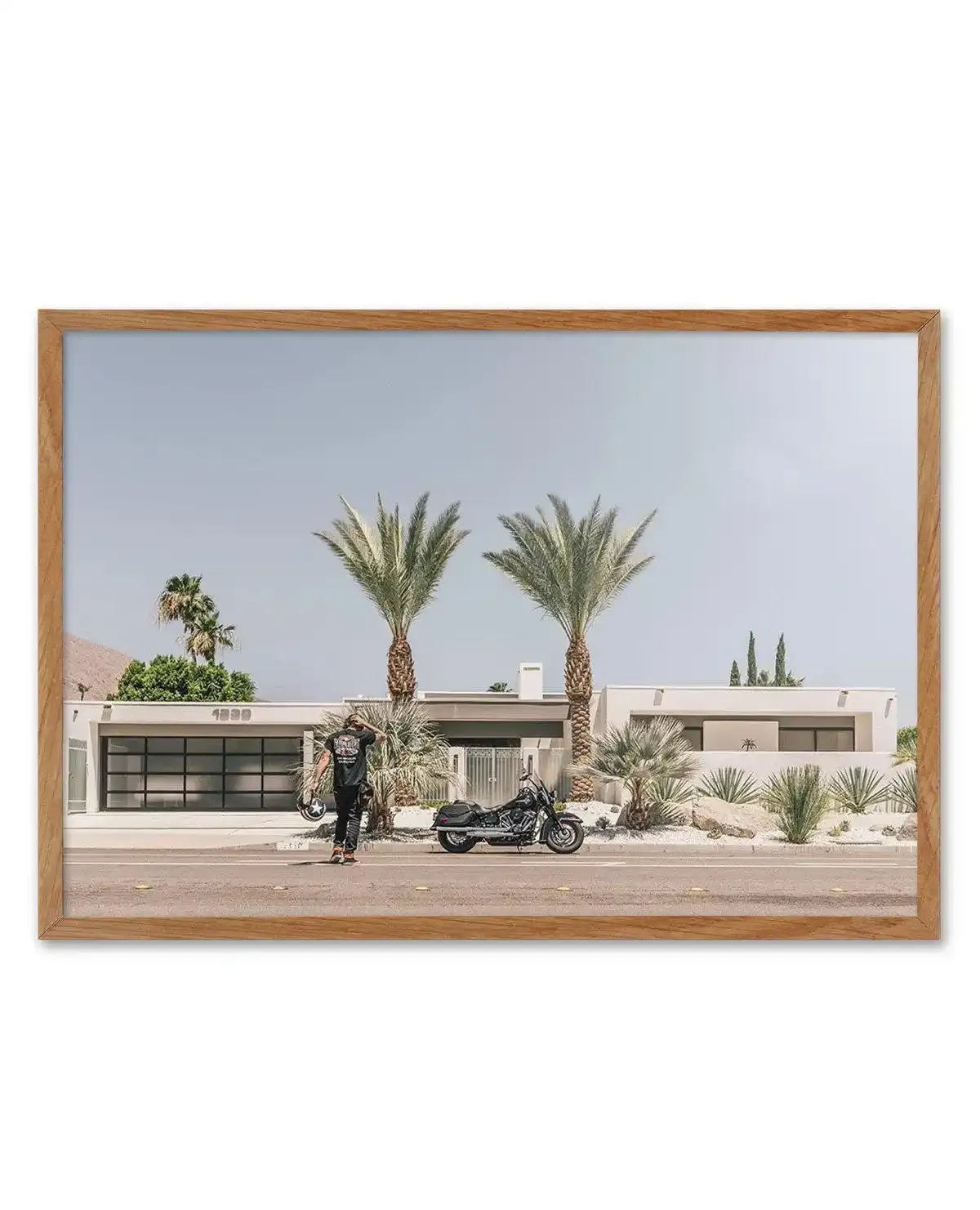 Palm Springs by Tim Harris Art Print-PRINT-Olive et Oriel-Tim Harris-50x70 cm | 19.6" x 27.5"-Walnut-With White Border-Buy-Australian-Art-Prints-Online-with-Olive-et-Oriel-Your-Artwork-Specialists-Austrailia-Decorate-With-Coastal-Photo-Wall-Art-Prints-From-Our-Beach-House-Artwork-Collection-Fine-Poster-and-Framed-Artwork