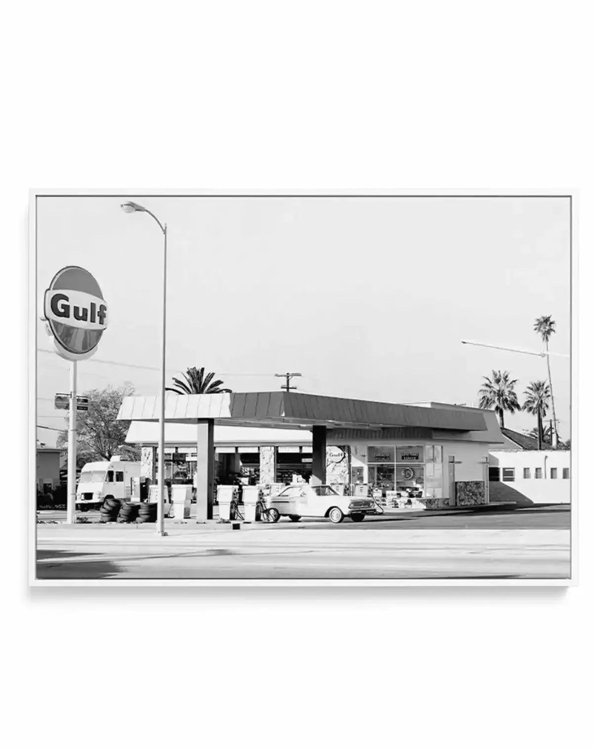 Palm Springs Gas Station | Framed Canvas-CANVAS-You can shop wall art online with Olive et Oriel for everything from abstract art to fun kids wall art. Our beautiful modern art prints and canvas art are available from large canvas prints to wall art paintings and our proudly Australian artwork collection offers only the highest quality framed large wall art and canvas art Australia - You can buy fashion photography prints or Hampton print posters and paintings on canvas from Olive et Oriel and h