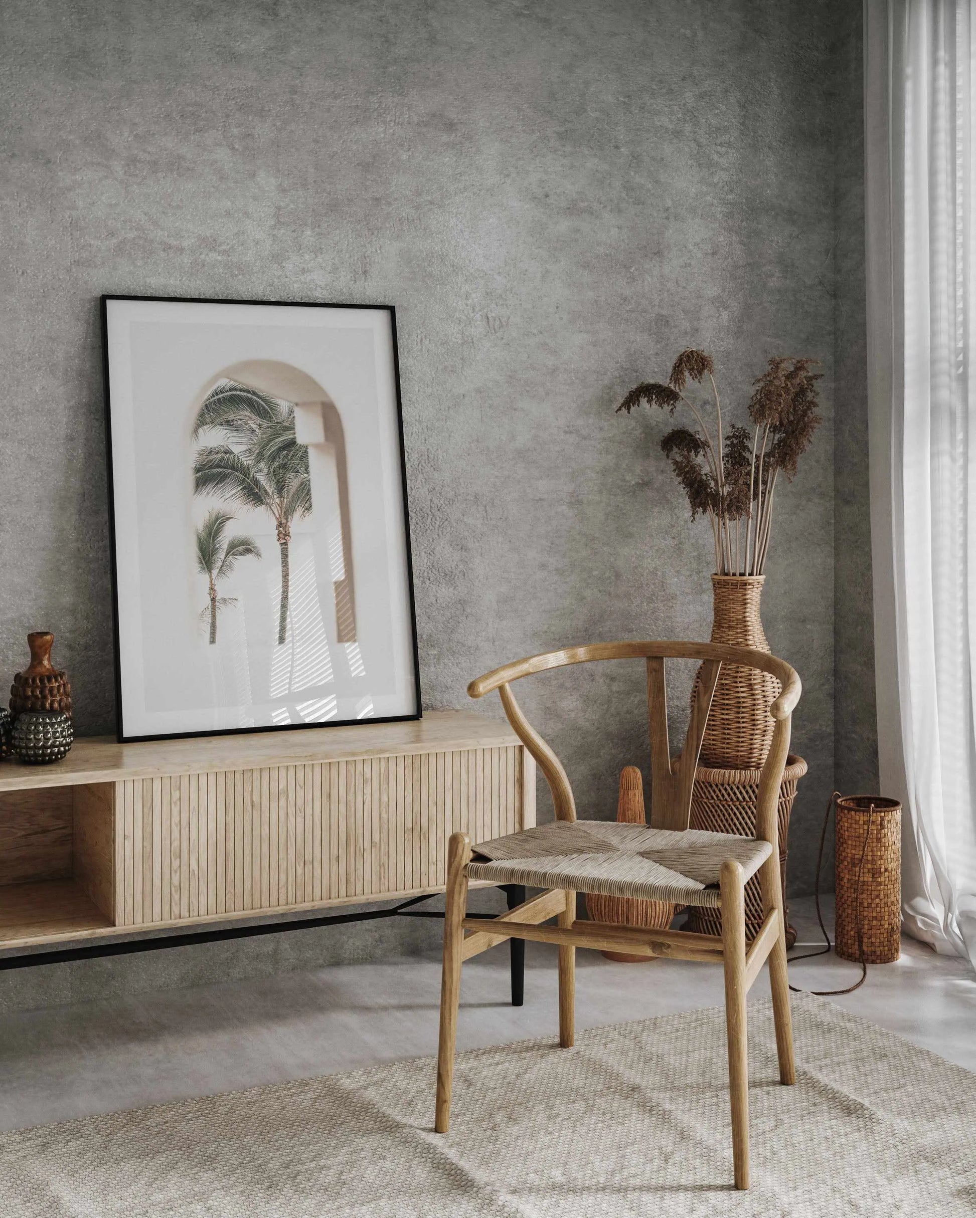 Palm Arch I by Miguel Herandez Art Print from Olive et Oriel where you can shop wallpaper and artworks online