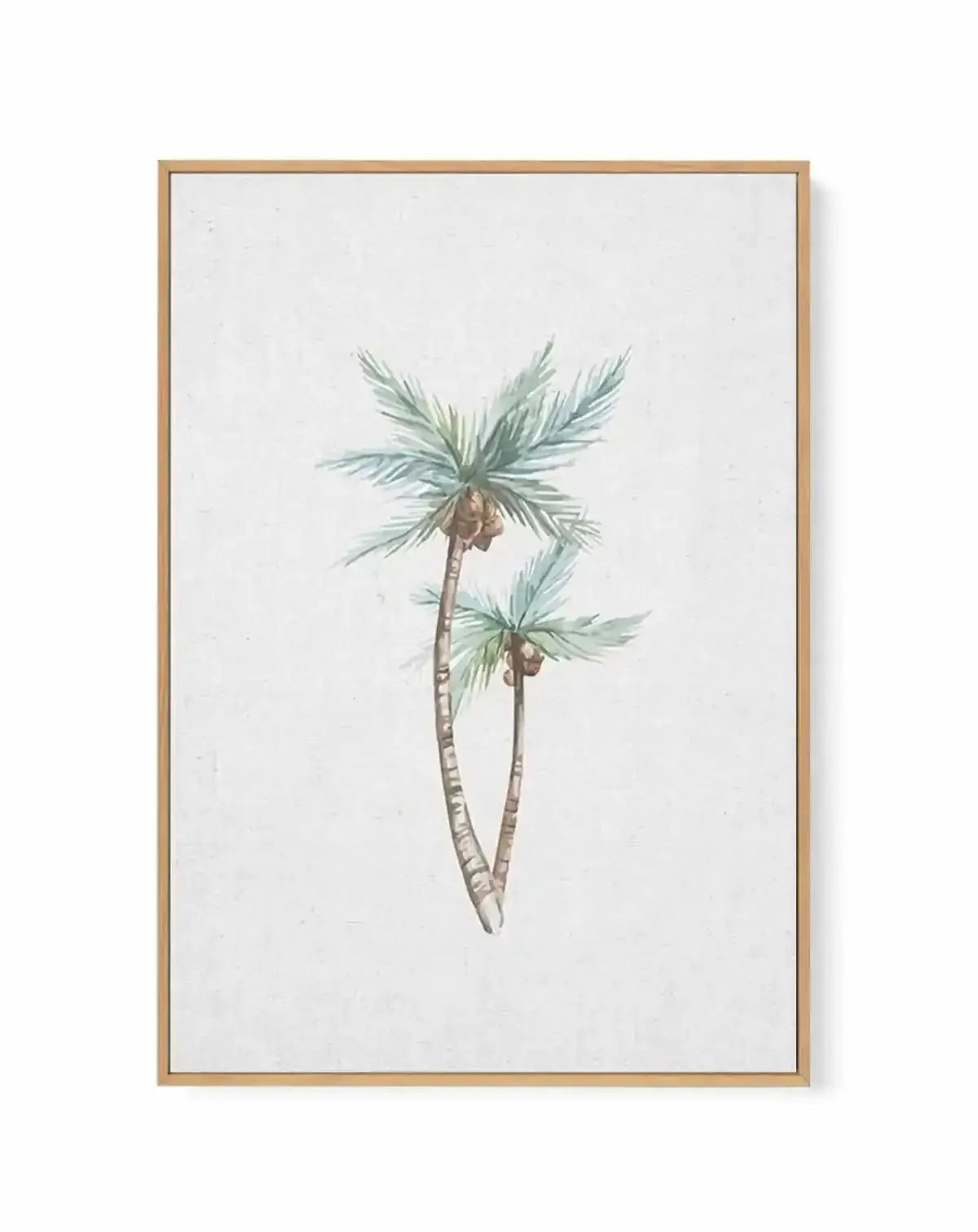 Palms on Linen I | Framed Canvas Art Print from Olive et Oriel where you can shop wallpaper and artworks online