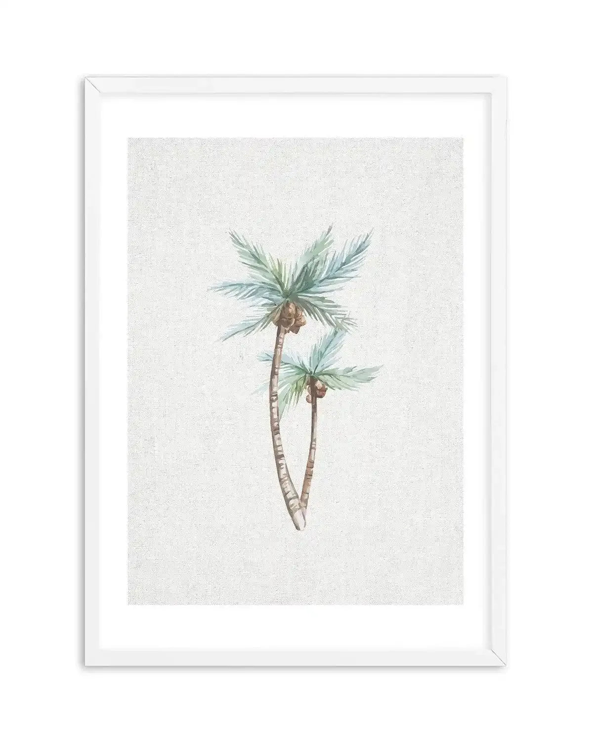 Palms on Linen I Art Print-PRINT-Olive et Oriel-Olive et Oriel-A5 | 5.8" x 8.3" | 14.8 x 21cm-White-With White Border-Buy-Australian-Art-Prints-Online-with-Olive-et-Oriel-Your-Artwork-Specialists-Austrailia-Decorate-With-Coastal-Photo-Wall-Art-Prints-From-Our-Beach-House-Artwork-Collection-Fine-Poster-and-Framed-Artwork