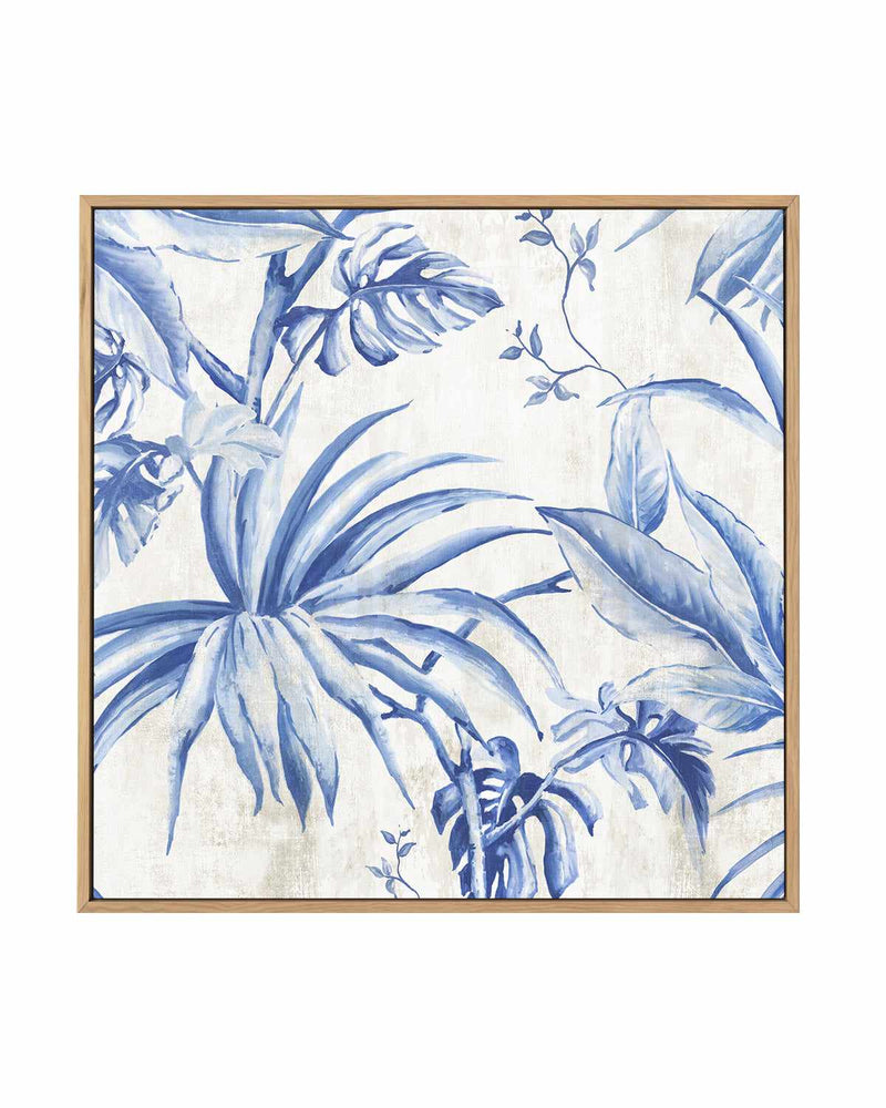 Palms Toile I | Framed Canvas Art Print