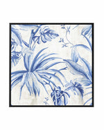 Palms Toile I | Framed Canvas Art Print