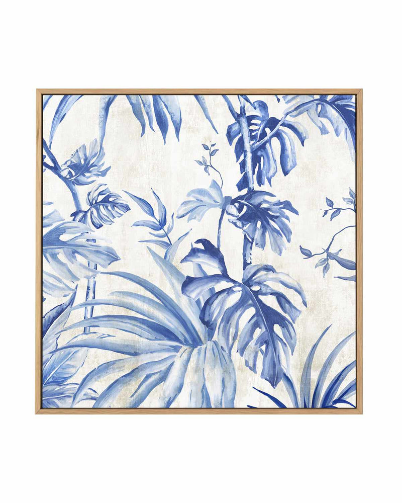 Palms Toile II | Framed Canvas Art Print