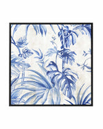 Palms Toile II | Framed Canvas Art Print