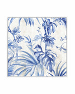 Palms Toile II | Framed Canvas Art Print