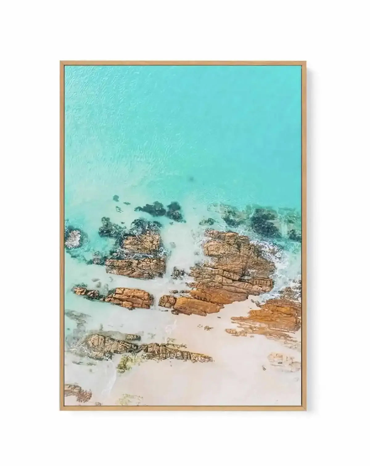 Pambula Rivermouth II | Aerial Photo Wall Framed Canvas Art Print from Olive et Oriel where you can shop wallpaper and artworks online