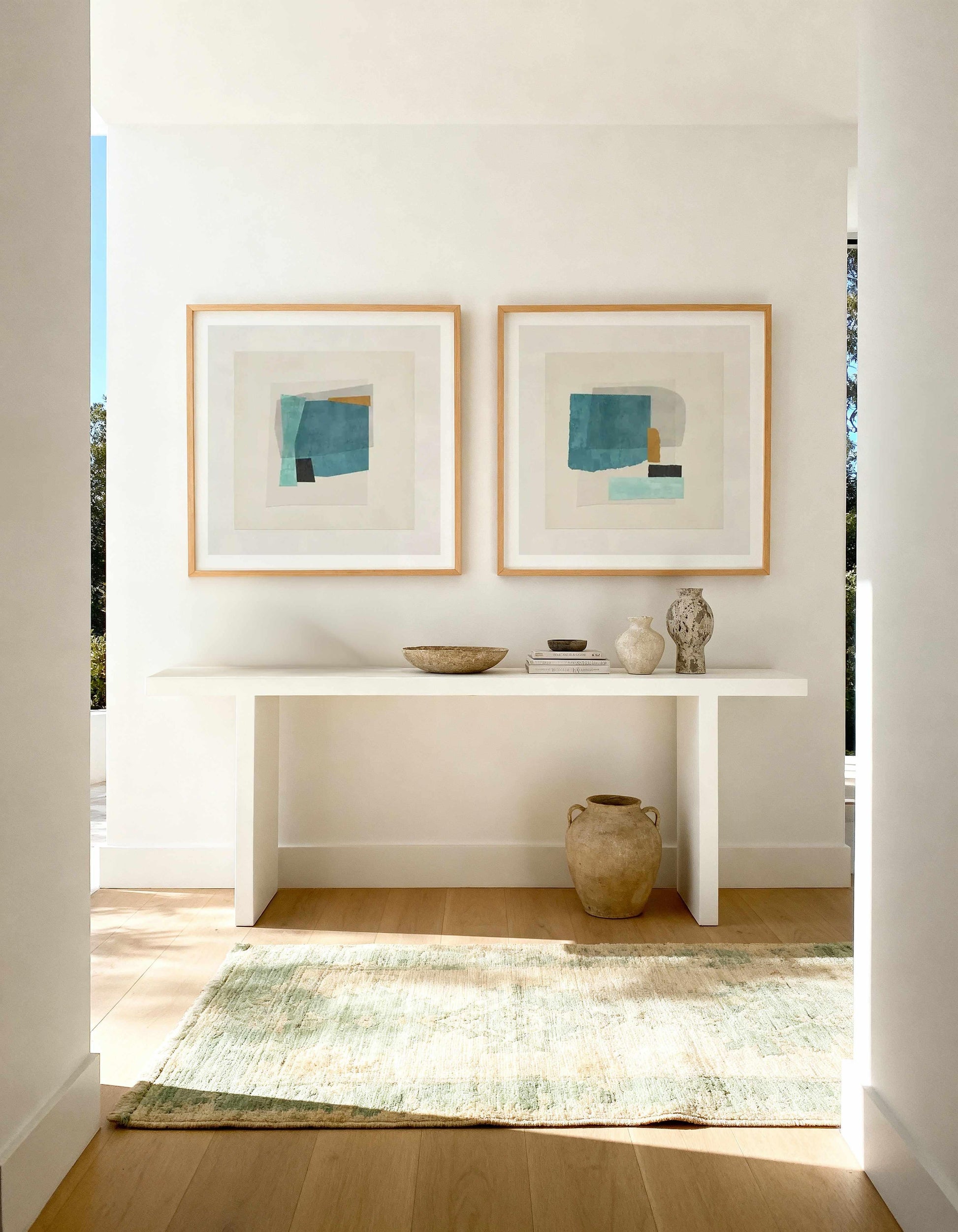 Paper Cut Square I & II Art Print Set of 2 | Matching Wall Art from Olive et Oriel where you can shop wallpaper and artworks online