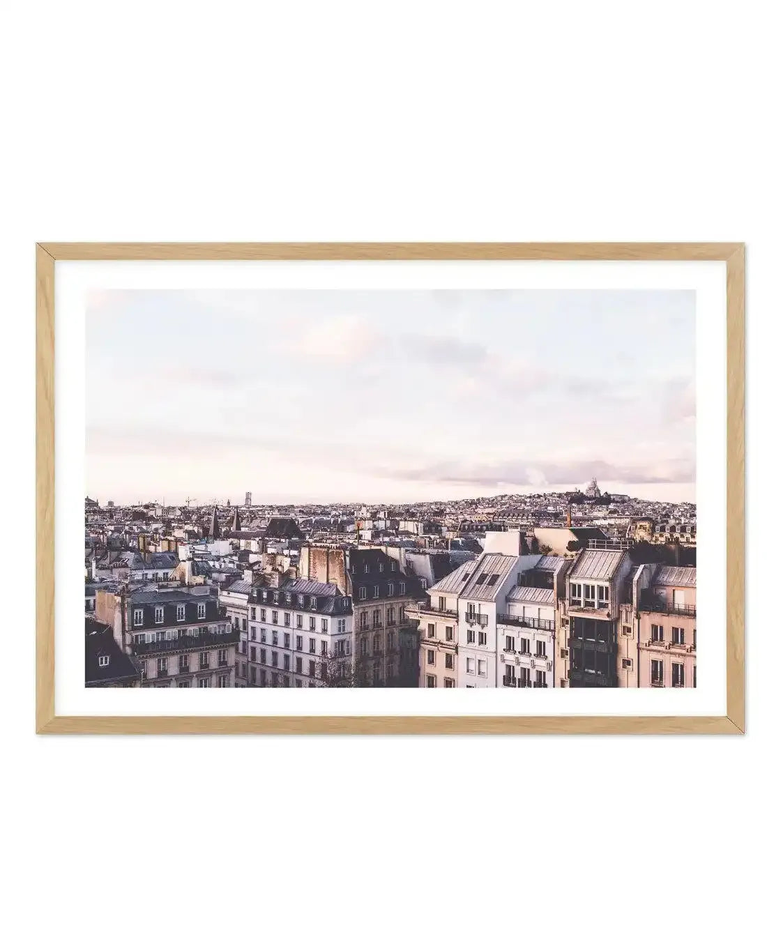 Paris City View Art Print-PRINT-Olive et Oriel-Olive et Oriel-A5 | 5.8" x 8.3" | 14.8 x 21cm-Oak-With White Border-Buy-Australian-Art-Prints-Online-with-Olive-et-Oriel-Your-Artwork-Specialists-Austrailia-Decorate-With-Coastal-Photo-Wall-Art-Prints-From-Our-Beach-House-Artwork-Collection-Fine-Poster-and-Framed-Artwork