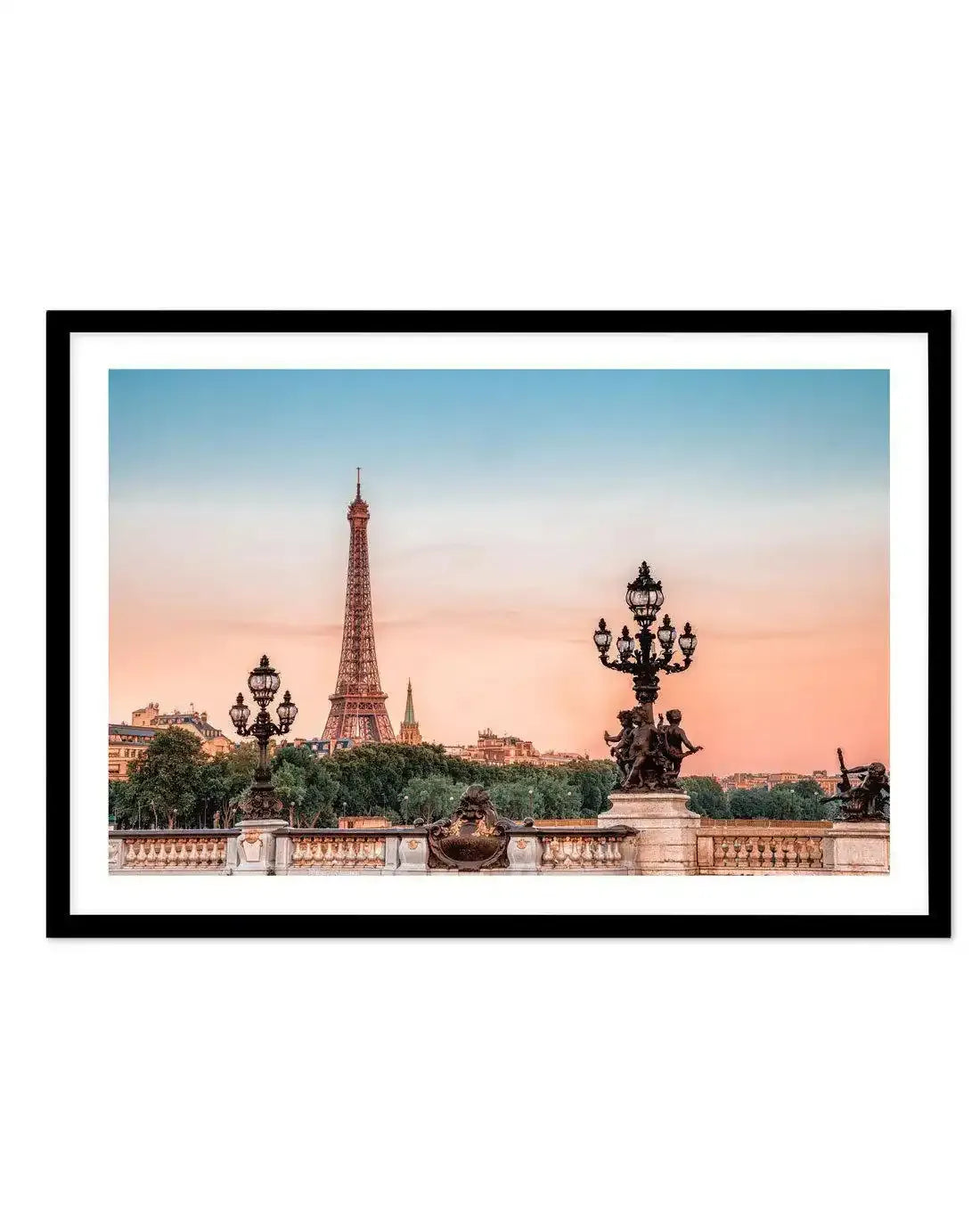 Parisian Sunsets Art Print-PRINT-Olive et Oriel-Olive et Oriel-A5 | 5.8" x 8.3" | 14.8 x 21cm-Black-With White Border-Buy-Australian-Art-Prints-Online-with-Olive-et-Oriel-Your-Artwork-Specialists-Austrailia-Decorate-With-Coastal-Photo-Wall-Art-Prints-From-Our-Beach-House-Artwork-Collection-Fine-Poster-and-Framed-Artwork