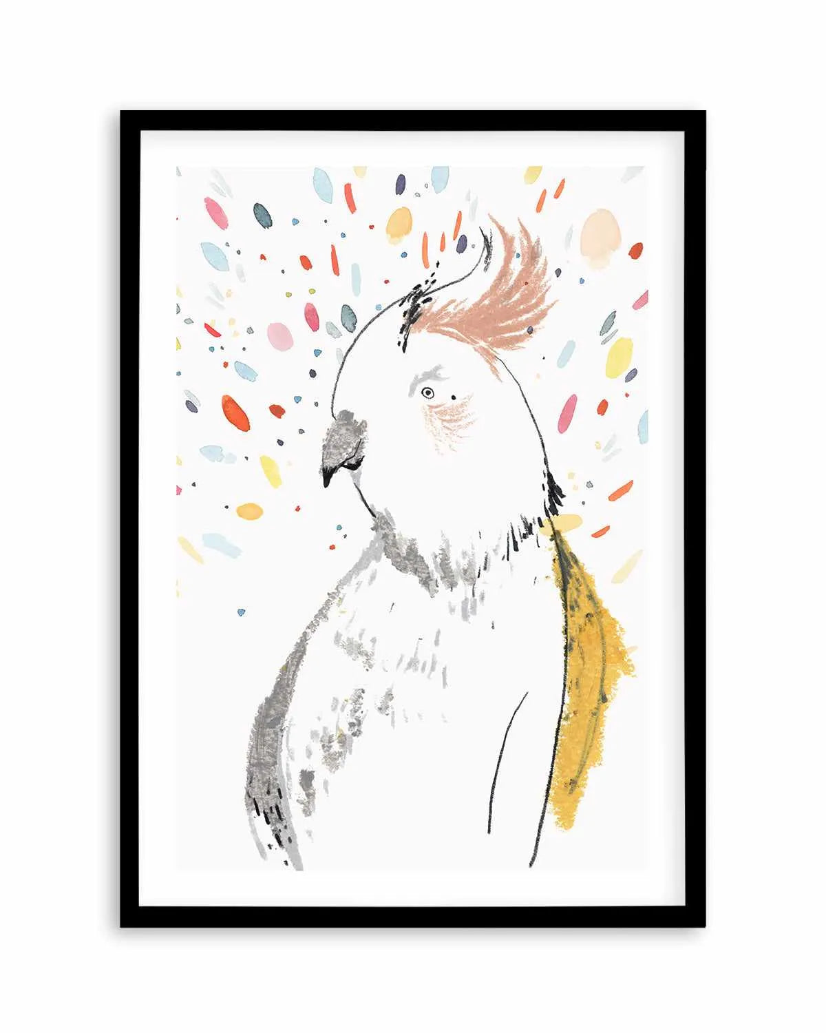 Parrot Party Art Print from Olive et Oriel where you can shop wallpaper and artworks online