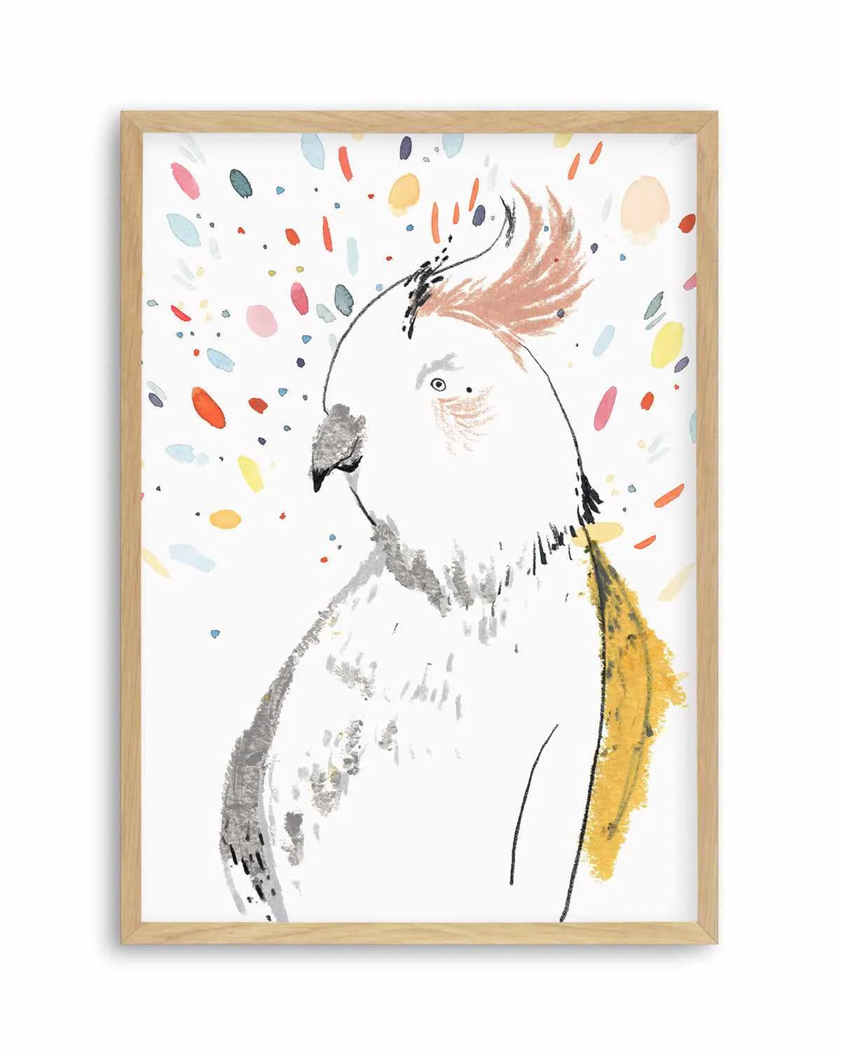 Parrot Party Art Print from Olive et Oriel where you can shop wallpaper and artworks online