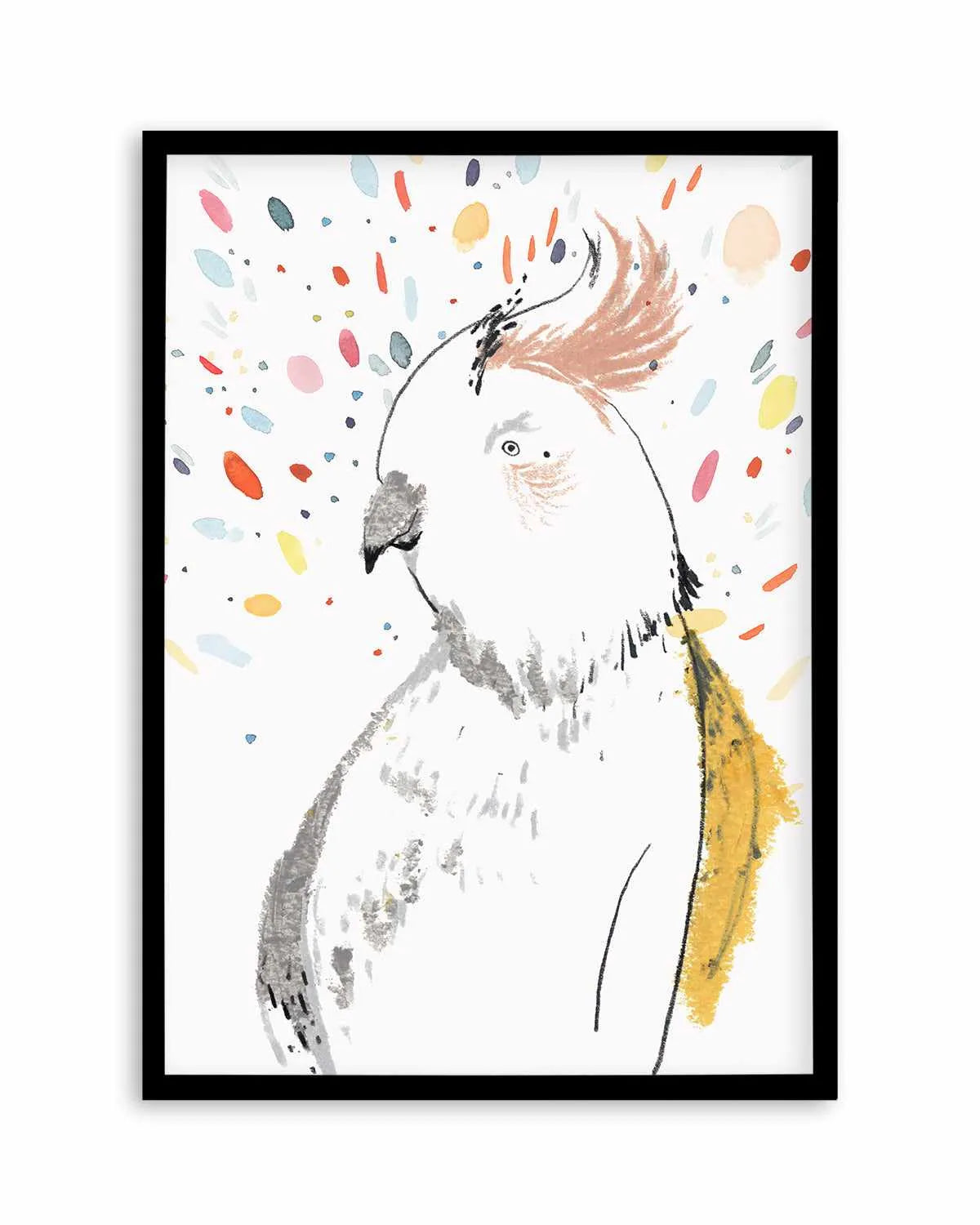 Parrot Party Art Print from Olive et Oriel where you can shop wallpaper and artworks online