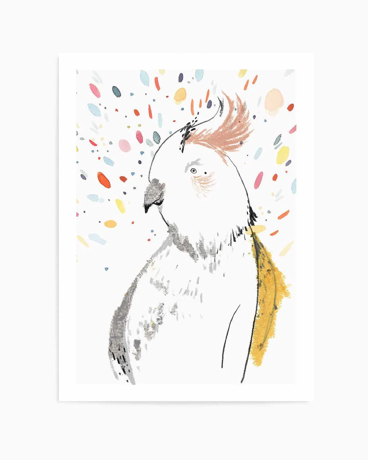 Parrot Party Art Print from Olive et Oriel where you can shop wallpaper and artworks online