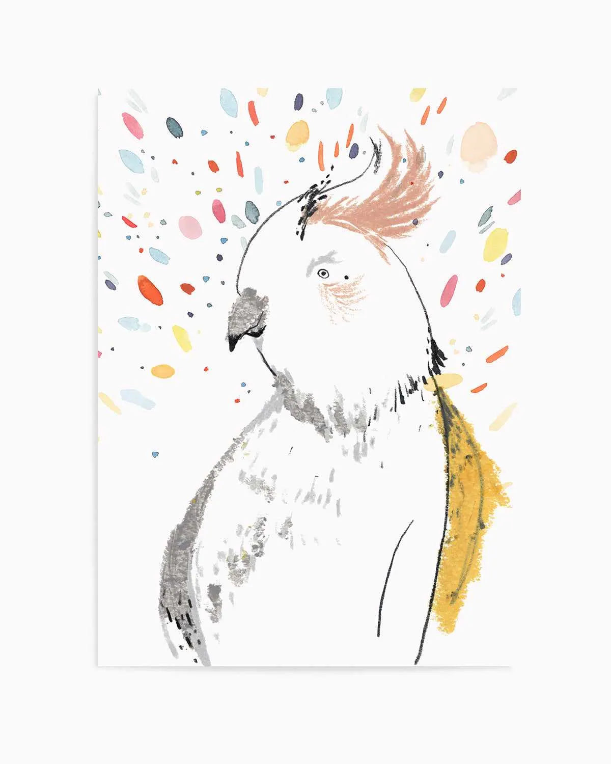 Parrot Party Art Print from Olive et Oriel where you can shop wallpaper and artworks online