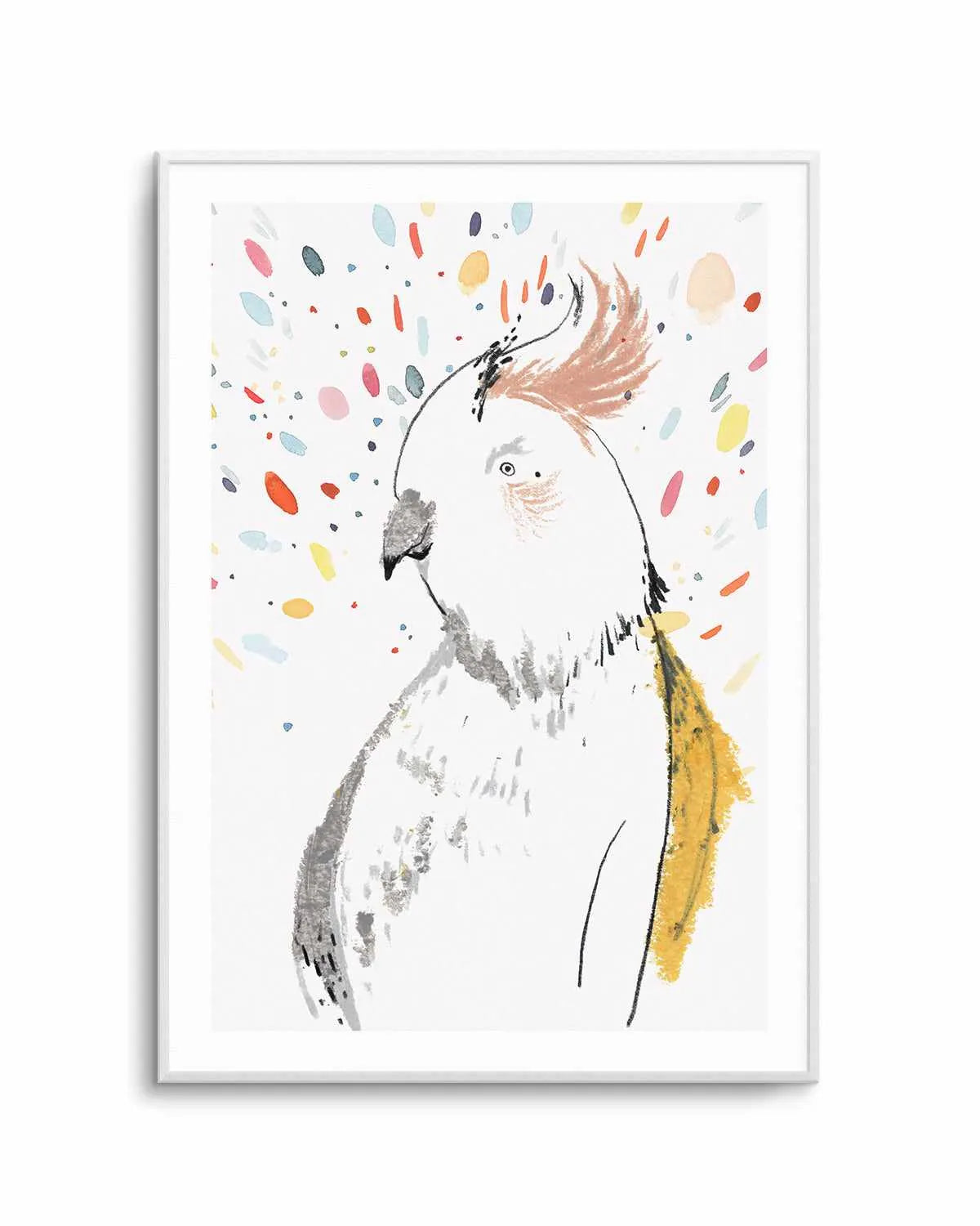 Parrot Party Art Print from Olive et Oriel where you can shop wallpaper and artworks online