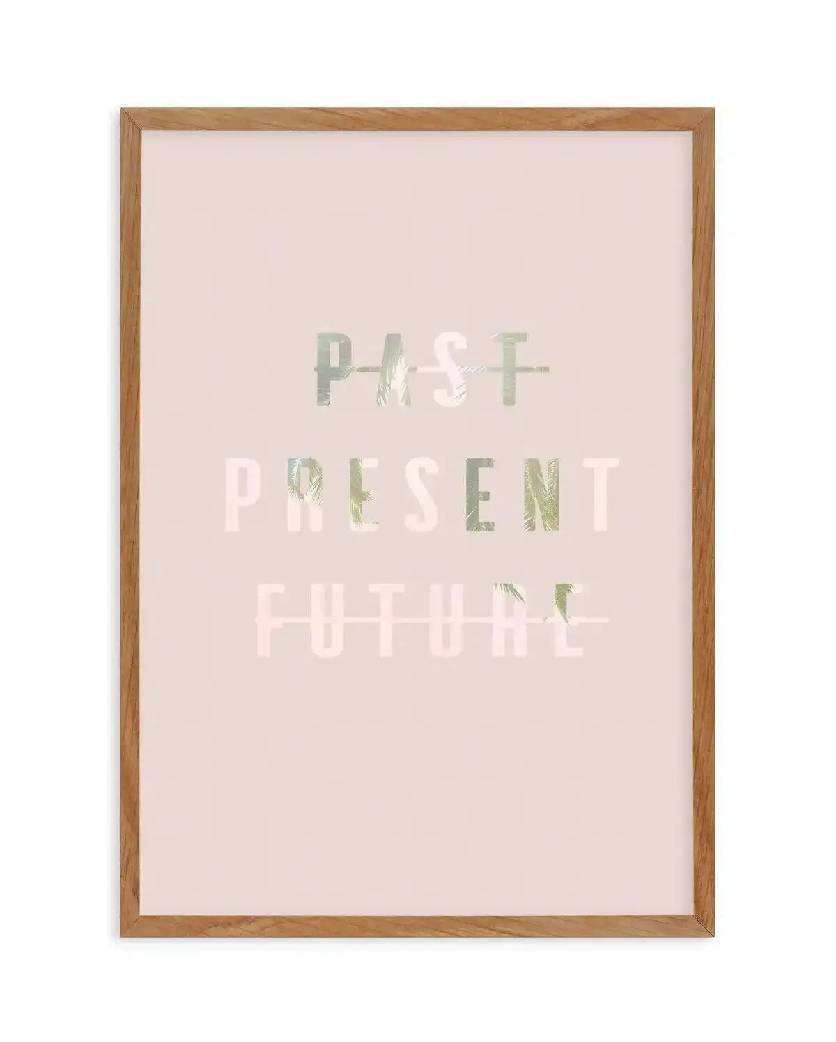 Past Present Future | Blush Art Print-PRINT-Olive et Oriel-Olive et Oriel-50x70 cm | 19.6" x 27.5"-Walnut-With White Border-Buy-Australian-Art-Prints-Online-with-Olive-et-Oriel-Your-Artwork-Specialists-Austrailia-Decorate-With-Coastal-Photo-Wall-Art-Prints-From-Our-Beach-House-Artwork-Collection-Fine-Poster-and-Framed-Artwork