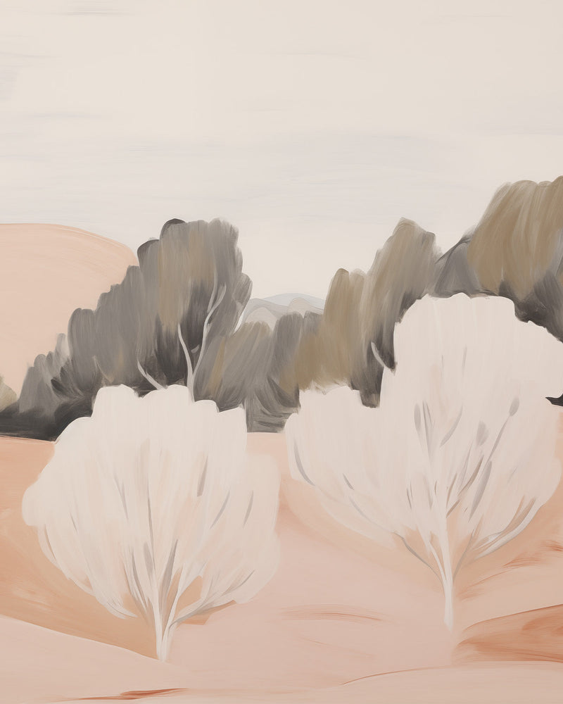 Pastel Prairie Wallpaper Mural from Olive et Oriel where you can shop wallpaper and artworks online