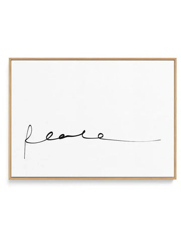 Peace | Hand scripted | Framed Canvas-CANVAS-You can shop wall art online with Olive et Oriel for everything from abstract art to fun kids wall art. Our beautiful modern art prints and canvas art are available from large canvas prints to wall art paintings and our proudly Australian artwork collection offers only the highest quality framed large wall art and canvas art Australia - You can buy fashion photography prints or Hampton print posters and paintings on canvas from Olive et Oriel and have