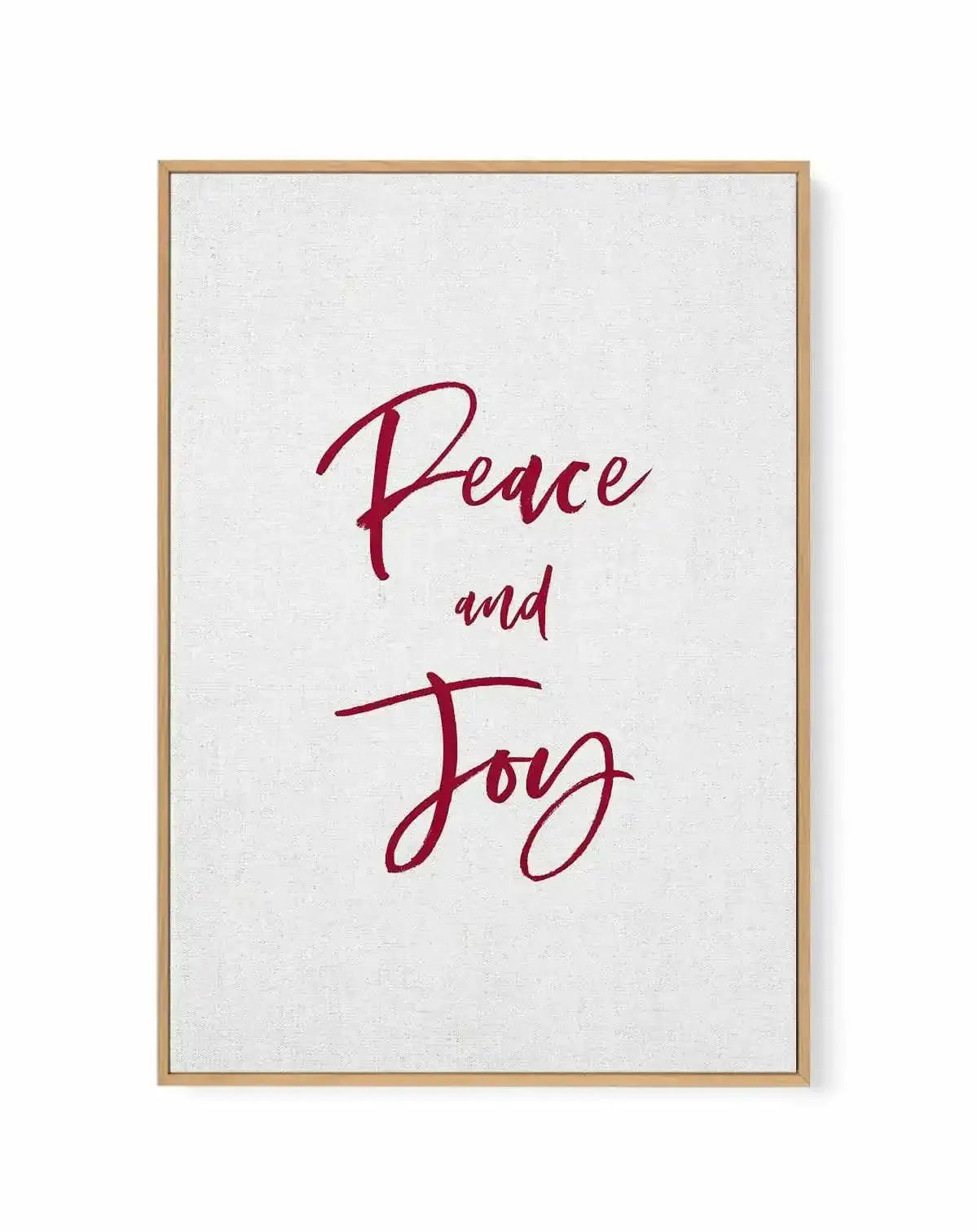Peace & Joy | Framed Canvas Art Print from Olive et Oriel where you can shop wallpaper and artworks online