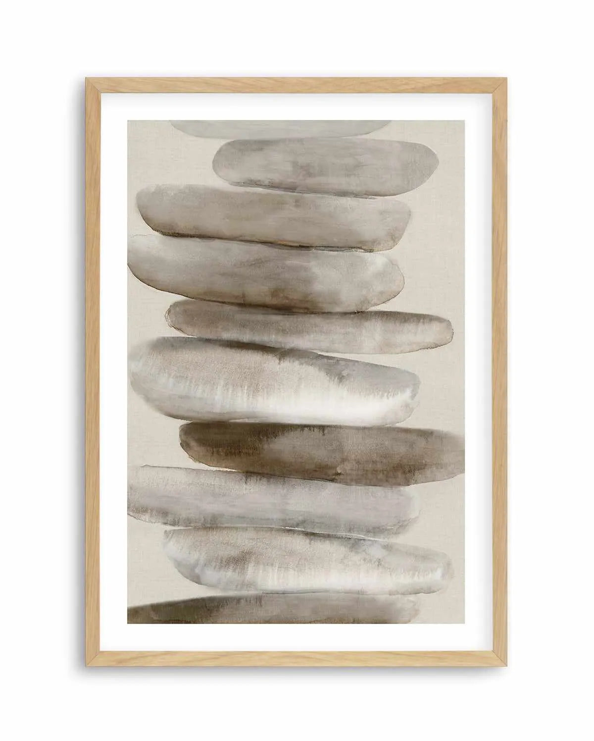 Pebble II Art Print-PRINT-Olive et Oriel-PI Creative-A5 | 5.8" x 8.3" | 14.8 x 21cm-Oak-With White Border-Buy-Australian-Art-Prints-Online-with-Olive-et-Oriel-Your-Artwork-Specialists-Austrailia-Decorate-With-Coastal-Photo-Wall-Art-Prints-From-Our-Beach-House-Artwork-Collection-Fine-Poster-and-Framed-Artwork