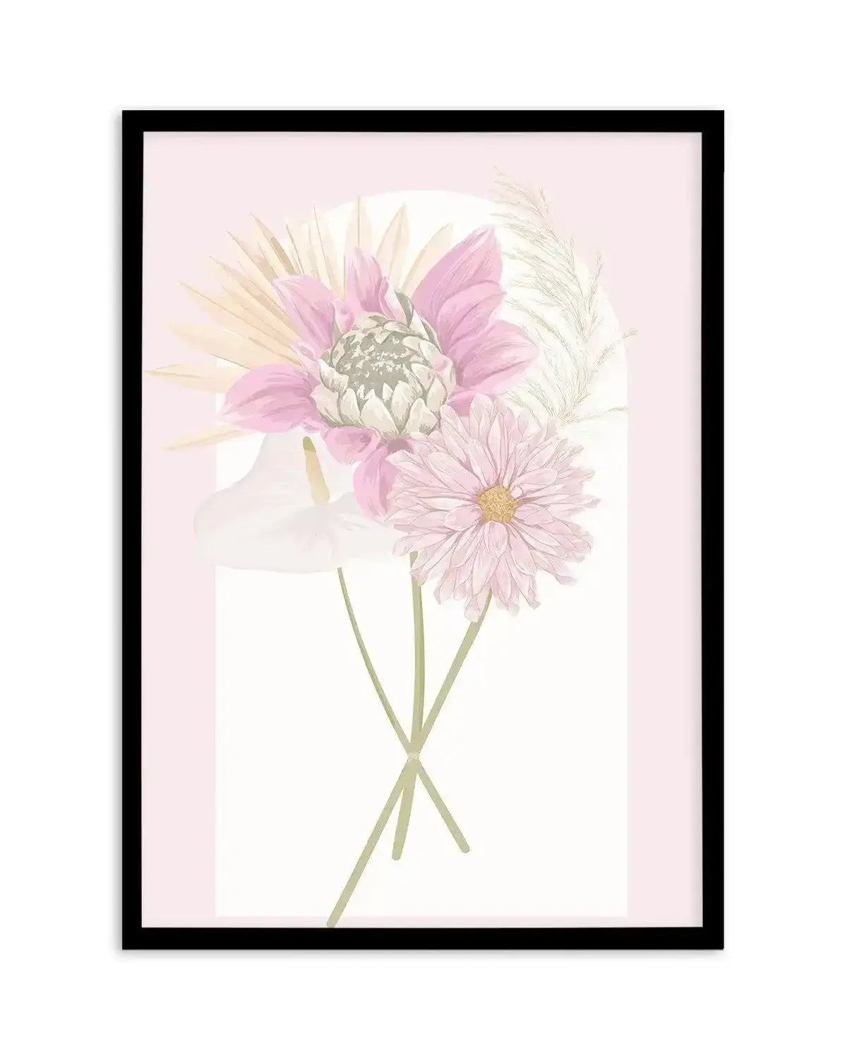 Perfect Posy II Art Print-PRINT-Olive et Oriel-Olive et Oriel-A5 | 5.8" x 8.3" | 14.8 x 21cm-Black-With White Border-Buy-Australian-Art-Prints-Online-with-Olive-et-Oriel-Your-Artwork-Specialists-Austrailia-Decorate-With-Coastal-Photo-Wall-Art-Prints-From-Our-Beach-House-Artwork-Collection-Fine-Poster-and-Framed-Artwork